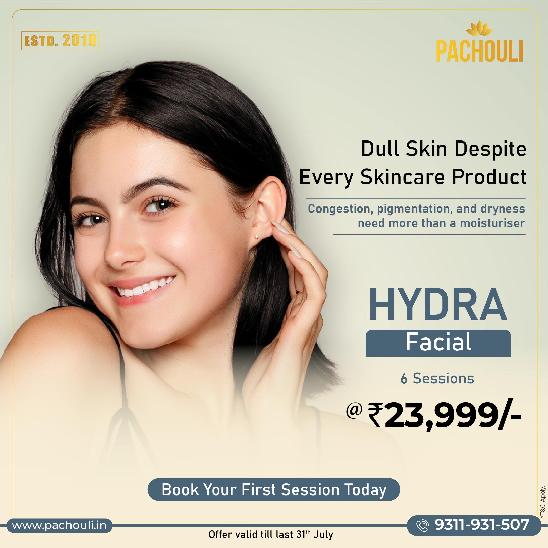 hydra facial 6 sessions 23999 offers