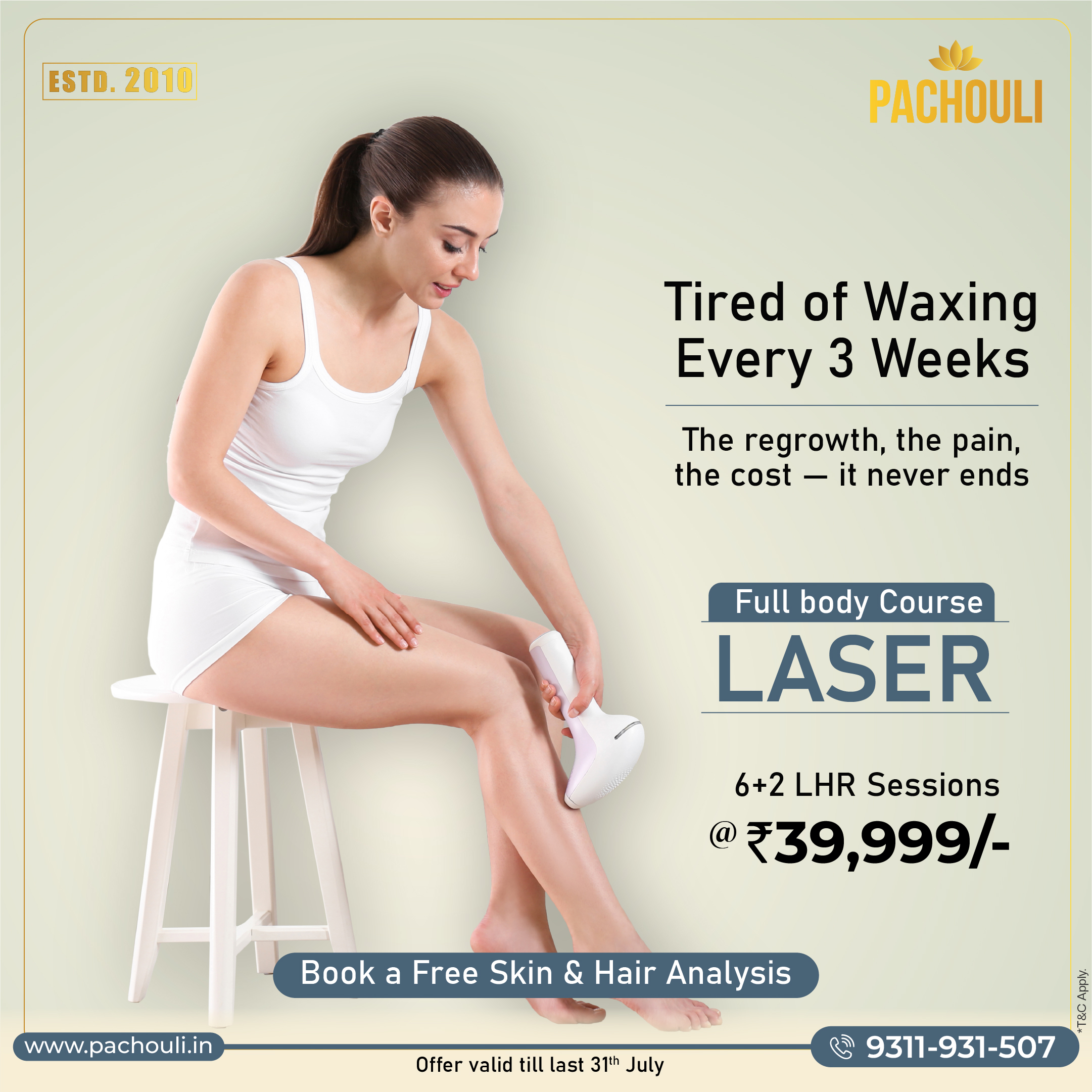 laser full body course 6+2 sessions 39999 offers