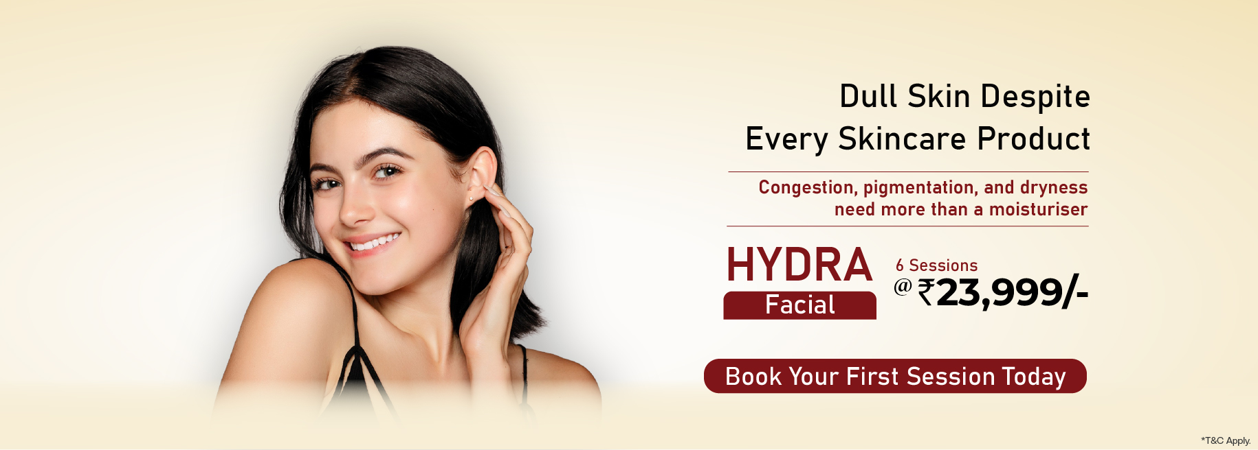 hydra facial 6 sessions 23999